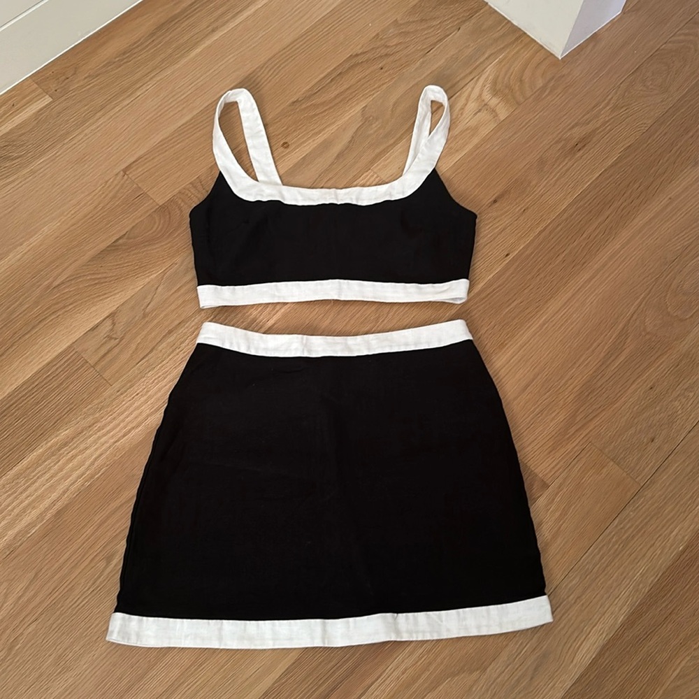 Reformation Robbie Linen Two Piece Size 8